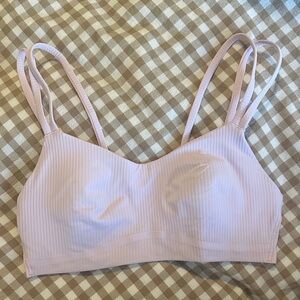 Lululemon Like a Cloud Bra Women's Ribbed Bralette - Light Pink